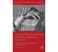 The History of British Women's Writing, 1500-1610 (Copertina rigida)