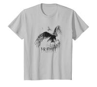 The Hobbit Great Eagle Sketch Maglietta, Bambini, Argento, 3 Anni