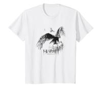 The Hobbit Great Eagle Sketch Maglietta, Bambini, Bianco, 4 Anni