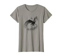 The Hobbit Great Eagle Sketch Maglietta, Donna, Ardesia, 3XL