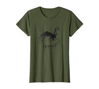 The Hobbit Great Eagle Sketch Maglietta, Donna, Oliva, XXL