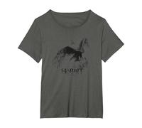 The Hobbit Great Eagle Sketch Maglietta, Donna Plus-Size, Asfalto, 3X