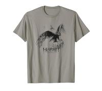 The Hobbit Great Eagle Sketch Maglietta, Uomo, Ardesia, 3XL