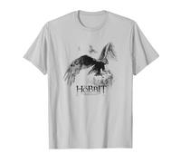 The Hobbit Great Eagle Sketch Maglietta, Uomo, Argento, 3XL