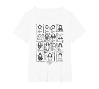 The Hobbit The Company of Thorin Oakenshield Maglietta, Donna Plus-Size, Bianco, 5X