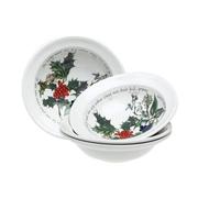 The Holly & Ivy, Ciotola Cereali, in Ceramica, Multicolore, Set da 6