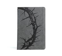 The Holy Bible: Christian Standard Bible Charcoal Leathertouch, Personal Size Reference