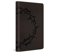 The Holy Bible: English Standard Version, Charcoal, Crown Design, Red Letter, Thinline Trutone