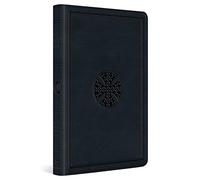 The Holy Bible: Esv Large Print Value Thinline Bible, Trutone, Navy, Mosaic Cross Design