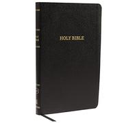 The Holy Bible: King James Version, Black Bonded Leather, Thinline Reference Bible: Red Letter Edition