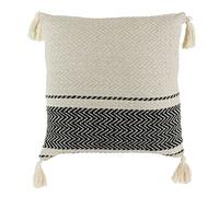 The Home Deco Factory Cuscino a righe in stile berbero con nappine, 40 cm