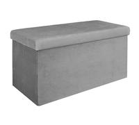 The Home Deco Factory-HD6814 - Baule Pieghevole, Colore: Grigio Topo