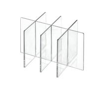 The Home Edit by iDesign, Piccolo organizer per cosmetici in plastica riciclata con divisorio