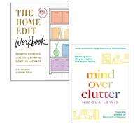 The Home Edit Workbook [Spiral-bound], Mind Over Clutter 2 Books Collection Set