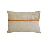 The HomeCentric Decorativo Beige Fodera per Cuscino Lombare 30x60 cm Velluto a Coste Fodera per Cuscino Patchwork, Velluto a Coste, Lino, Patchwork Copricuscino oblungo - Corduroy Cozies Beige