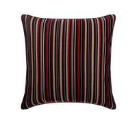 The HomeCentric Rosso 30x30 cm Seta Federa Divano, Fodere per cuscini Accent, Moderno A strisce Designer Toss Pillows - Striped Right