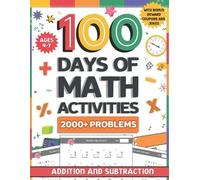 The Homeschool Academy 100 Days of Math Activities for Ages 4-7 (Tascabile)