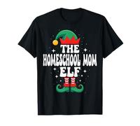 The Homeschool Mamma Elfo Divertente Natale Corrispondenza Famiglia Maglietta