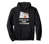 The Hoop And The Harm B-Ball Player Foul Design Felpa con Cappuccio