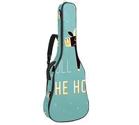 The Horns - Custodia impermeabile per chitarra, con cerniera, morbida per basso e chitarra elettrica, per chitarra acustica e classica, per prendere il toro