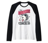 The Horrors Persist But So Do I Funny Angry Opossum Regali Maglia con Maniche Raglan