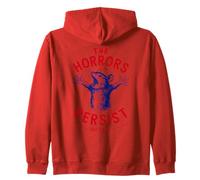 The Horrors Persist But So Do I Ratto Blu Umorismo Nero Felpa con Cappuccio