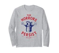 The Horrors Persist But So Do I Ratto Blu Umorismo Nero Maglia a Manica
