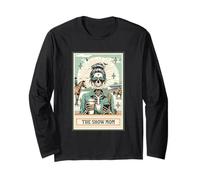 The Horse Show Mom Scheletro Card Gift Spooky Halloween Maglia a Manica