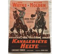 The Horse Soldiers John Wayne William Holden Vintage 1959 Danish Movie Program