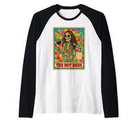 The Hot Mess Retro Scheletro Scacchi Humor Art Maglia con Maniche Raglan