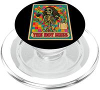 The Hot Mess Retro Scheletro Scacchi Humor Art PopSockets PopGrip per MagSafe