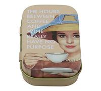 The Hours Between Coffee And Wine Really Have No Purpose Keepsake/Pill Tin by Half Moon Bay