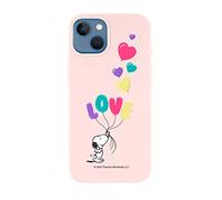 THE HOUSE OF CARCASES Custodia ufficiale Snoopy, Love ultra morbida per iPhone 13 per proteggere il tuo cellulare. Custodia per iPhone in silicone liquido Snoopy con licenza ufficiale