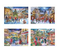 The House of Puzzles - Puzzle 4x500 Shopping di Natale - 500 Pezzi