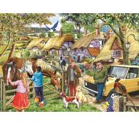 The House of Puzzles - Puzzle Cavalli e segugi XXL - 500 Pezzi