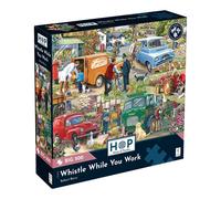 La casa dei puzzle | Fischietto mentre lavori Big Puzzle 500 | Artista: Robert Barry | Tema: città e villaggi | Cartoncino certificato FSC® | 500 pezzi | 48 x 68 cm