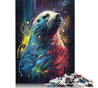 The Howling Seal Puzzle Impossible 1000 Pezzi Decorazione Per La Casa. Giochi Rilassamento E Intelligence Per Adulti E Bambini Da 12 Anni 1000pcs (75x50cm)