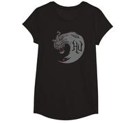 The HU Swirl Maglietta, Ragazze, Nero, L