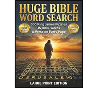 The Huge Bible Word Search Book: 300 King James Puzzles · Over 15,000 Words to Find · A Scripture Verse on Every Page - Jumbo Large-Print Edition for Adults, Seniors & Families