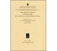 The human person and nature in classical and modern India