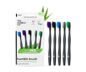 The Humble Co., Humble Brush, Toothbrush, Soft Bristles, 5 Pack