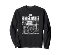 The Hunger Games Black and White Katniss Action Movie Felpa