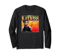 The Hunger Games District 12 Katniss 90's Style Movie Maglia a Manica