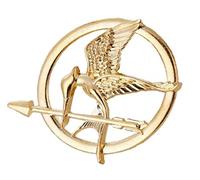 The Hunger Games Mockingjay - Spilla a forma di ghiaia, colore: Oro