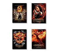 The Hunger Games - Set di 4 poster da parete con firme prestampate in formato A4