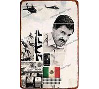 The Hunt for El Chapo Targhe in Metallo Poster in Metallo Retro Garage Giardino Domestico Parete Festa di Compleanno Bar Caffetteria Cucina Decorazione da Parete Vintage Art