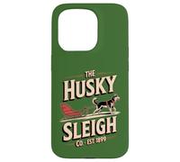 The Husky Sleigh Co Classic Siberian Huskies - Vintage Custodia per iPhone 15 Pro