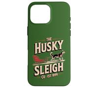 The Husky Sleigh Co Classic Siberian Huskies - Vintage Custodia per iPhone 16 Pro Max