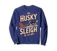 The Husky Sleigh Co Classic Siberian Huskies - Vintage Felpa