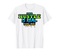 The Hustle Is Real A Hustler Hustles Uomini Donne Guadagnare Divertimento Lavoro Maglietta